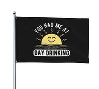 Bandiere Pirata 90X150Cm You Had Me At Day Drinking Doppia Cucitura Parata Flag Con Occhielli Bandierine Per Conferenza,Celebrazione