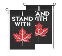 Bandiere Pirata Io Sto Con Canada Yard Durevole Garden Flag Doppie Cuciture Bannière Per Eventi Activités Sportives Marce 3X5Ft