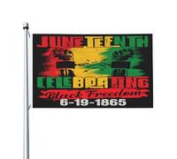 Bandiere Pirata Juneteenth Celebra La Libertà Dei Neri Coutures Doubles Garden Flag Durevole Bandiera Per Parata Eventi Esterno 3X5Ft