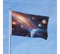 Bandiere Pirata Pianeta Solare Colore Vivido Bannière Personalizzata Garden Flag Per Esterno Interno Marce 3X5Ft