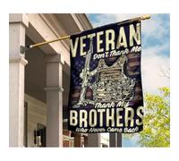 Bandiere Pirati Bandiere All'Aperto Durevole Bandiera Da Giardino Veterano, Non Ringraziarmi, Ringrazia I Miei Fratelli Che Non Sono Mai Tornati, Decorazioni Da Giardino Per Veterani S