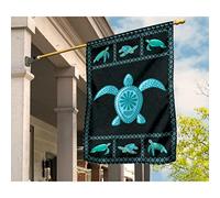 Bandiere Pirati Durevole Bandiera Da Cortile Multicolore Bandiera Da Giardino Decorazione Per Giardino Cortile Camera Da Letto Motivo Turtle Marina, Perle Di Cristallo Con Motivo Floreale S