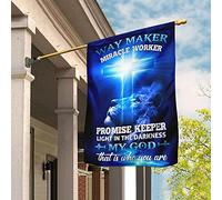 Bandiere Pirati Durevole Bandiera Da Giardino Bandiera Da Cortile Decorazione Per Giardino Patio Gesù Dio Croce Costruttore Di Vie Operatore Di Miracoli Custode Delle Promesse Luce Nelle Tenebre M