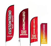 Bandiere Piuma Pubblicitarie Personalizzate Esterno Professionale，Stile 1 | Striscioni Spiaggia Personalizzabili con Stampa Logo, Slogan, Testo e Immagini