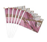 Bandiere portatili con motivo in marmo rosa bianco stampa bandiere portatili eventi sportivi celebrazioni decorazioni interne esterne