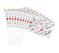 Bandiere portatili con scritta "I Love You" con cuori, bandiere versatili per feste, parate, celebrazioni, vacanze, matrimoni, decorazione per la casa