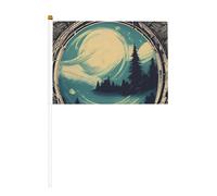 Bandiere portatili con scritta in inglese "Not All Who Wander Are Lost", confezione da 6 e 10 bandiere, piccole bandiere per sfilate, feste, bar, compleanni