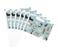 Bandiere portatili con stampa di cani e gatti piovosi, bandiere versatili per feste, parate, celebrazioni, vacanze, matrimoni, decorazioni per la casa