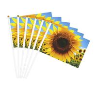 Bandiere portatili con stampa di girasole gialle bandiere portatili eventi sportivi celebrazioni decorazioni interne esterne