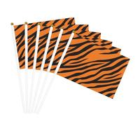 Bandiere portatili con stampa leopardata tigre arancione bandiere versatili festa parata celebrazione festa matrimonio decorazione casa