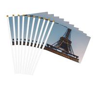 Bandiere portatili con stampa Torre Eiffel di Parigi, bandiere versatili per feste, parate, celebrazioni, vacanze, matrimoni, decorazioni per la casa