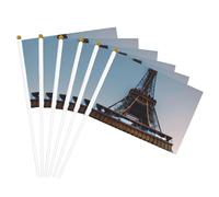 Bandiere portatili con stampa Torre Eiffel di Parigi, bandiere versatili per feste, parate, celebrazioni, vacanze, matrimoni, decorazioni per la casa
