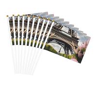 Bandiere portatili con stampa Torre Eiffel di Parigi, bandiere versatili per feste, parate, celebrazioni, vacanze, matrimoni, decorazioni per la casa