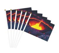 Bandiere portatili con stampa vulcano Kilauea, bandiere portatili, eventi sportivi, celebrazioni, decorazioni per interni ed esterni