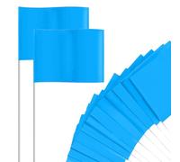 Bandiere Prato - 100 Pezzi Gagliardetti Fluorescenti Per Paesaggi Giardinaggio - Segnalazione ad Alta Visibilità Per Rilevamento Costruzione Paesaggio Eventi