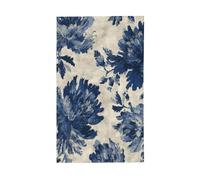 Bandiere retrò in denim patchwork fantasma casa cortile, 0,9 x 1,5 m striscione di auguri con occhielli per interni ed esterni feste decorazioni per la casa