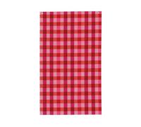 Bandiere rosa e vivaci con quadrati rossi, 0,9 x 1,5 m, striscione di auguri con occhielli per interni ed esterni, decorazioni per la casa per feste