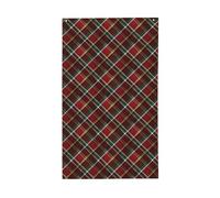 Bandiere rosse e verdi a quadri per casa da cortile, 0,9 x 1,5 m, striscione di auguri con occhielli per interni ed esterni, decorazioni per la casa