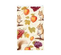 Bandiere scoiattolo uva bacche 9 x 1,5 m carino volpe bandiera da giardino banner doppio lato per casa cortile esterno interno festa decorativa