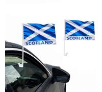 Bandiere scozzesi per finestrini auto, decorazioni e accessori per sostenitori, bandiera scozzese 45,7 x 30,5 cm, ideale per calcio, rugby, eventi nazionali e celebrazioni scozzesi, striscione per