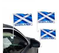 Bandiere scozzesi per finestrini auto, decorazioni e accessori per sostenitori, bandiera scozzese 45,7 x 30,5 cm, ideale per calcio, rugby, eventi nazionali e celebrazioni scozzesi, striscione per