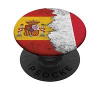 Bandiere Spagna & Italia - Spagnolo Italiano PopSockets PopGrip Adesivo