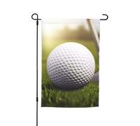 Bandiere sportive con palline da golf per esterni, 30,5 x 45,7 cm, stampa su entrambi i lati, bandiera da giardino per esterni, bandiera per vacanze con occhielli, bandiera per casa, cortile, per