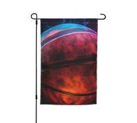 Bandiere sportive da basket per esterni, 30,5 x 45,7 cm, stampa su entrambi i lati, bandiera da giardino per esterni, bandiera per vacanze con occhielli, bandiera per casa, cortile, per fattoria