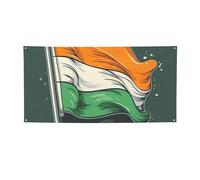 Bandiere stampate con bandiera irlandese volante, cartelli personalizzati con testo fotografico, sfondo banner da parete per interni ed esterni, per decorazioni domestiche o fondali