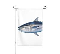 Bandiere tonno Thunnus per esterni 30,5 x 45,7 cm stampa su entrambi i lati bandiera da giardino bandiere per esterni bandiera per vacanze con occhielli bandiera per casa cortile per fattoria prato