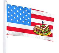 Bandiere traslucide a un solo strato del poliestere 100% del panino della bandiera 3 x 5 bandiere 90 x 150 cm