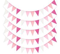 Bandiere Triangolari Colorate Riutilizzabili con Corda per Uso Interno Esterno