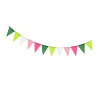 Bandiere triangolari in iuta sostenibile per vacanze Impostazioni rapide Decori efficienti per feste di Natale per casa ufficio eventi Impostazioni rapide Bandiere di pianificazione del partito