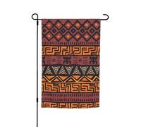 Bandiere tribali in tessuto di fango africano con motivi, adatte per giardino, balcone e decorazione del patio.