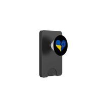 Bandiere Ucraina e UE - Cuore spezzato angosciato Unione europea PopSockets PopWallet per MagSafe