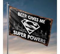 Bandiere universitarie per superpoteri della birra del dormitorio: l'ultimo booster bandiera decore per stanza bandiere divertenti per ragazzi (152 x 244 cm)