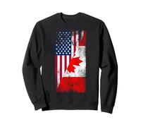 Bandiere USA & Canada - Stati Uniti d'America, Canadian Felpa