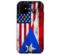 Bandiere USA e Porto Rico - Stati Uniti d'America, Portoricano Custodia per iPhone 11