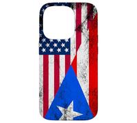 Bandiere USA e Porto Rico - Stati Uniti d'America, Portoricano Custodia per iPhone 14 Pro