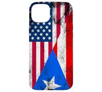Bandiere USA e Porto Rico - Stati Uniti d'America, Portoricano Custodia per iPhone 15 Plus