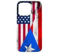 Bandiere USA e Porto Rico - Stati Uniti d'America, Portoricano Custodia per iPhone 15 Pro Max
