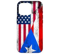 Bandiere USA e Porto Rico - Stati Uniti d'America, Portoricano Custodia per iPhone 16 Pro