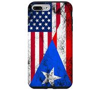Bandiere USA e Porto Rico - Stati Uniti d'America, Portoricano Custodia per iPhone 7 Plus/8 Plus