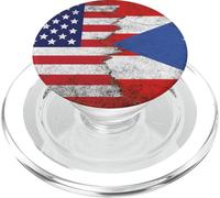 Bandiere USA e Porto Rico - Stati Uniti d'America, Portoricano PopSockets PopGrip per MagSafe