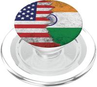 Bandiere USA & India - Stati Uniti d'America, Indiana PopSockets PopGrip per MagSafe