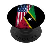 Bandiere USA & St Kitts e Nevis - American Kittian PopSockets PopGrip Adesivo