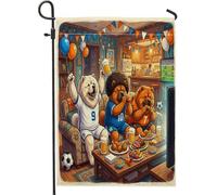 Bandiere verticali da giardino 2026 Chow Chow Dog Front Yard Backyard Vertical Garden Flags 12 x 18 Double Face per esterni, Match Day Puppy Soccer Fan Piccole bandiere per prato, Sport Home Outdoor