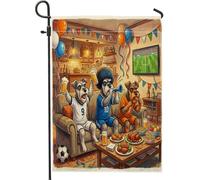 Bandiere verticali da giardino con cane Schnauzer 2026, 30,5 x 45,7 cm, double face, per esterni, per partite di cuccioli, tifosi di calcio, piccole bandiere per prato, decorazione per la casa e lo