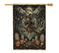 Bandiere verticali per la casa del Bengala del Bengala vintage, 28 x 40 cm, double-face, per esterni, bandiera stampata per la casa e il cimitero, decorazione retrò per la casa e per esterni