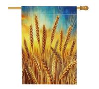 Bandiere verticali per la casa in iuta autunnale Raccolta del campo di grano anteriore del cortile del cortile 28x40 su entrambi i lati per esterno, autunno colture agricole sceniche bandiere stampate